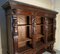 Large Walnut Open Bookcase with Lion Caryatid 6