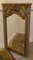 French Napoleon II Carved Gilt and Painted Console Mirror 5