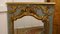 French Napoleon II Carved Gilt and Painted Console Mirror 4