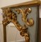 Espejo de consola francés Napoleón II tallado en dorado y pintado, Imagen 8