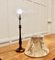 Lampada da tavolo in mogano tornito, 1960, Immagine 5