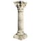 Pedestal de columna corintio clásico de piedra fundida desgastada, 1960, Imagen 1