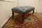 Large Deeply Buttoned Chesterfield Library Stool in Leather, 1870 4