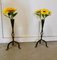 Gothic Candle Sticks in Wrought Iron, 1960, Set of 2 2