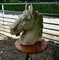 Large Horse Heads in Painted Cast Iron, 1960, Set of 2 2