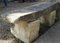 Hand Hewn Stone Garden Bench Seat, 1800 8