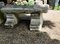 Hand Hewn Stone Garden Bench Seat, 1800 6