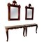 French Marble Top Console Tables with Mirrors, 1890, Set of 4, Image 1