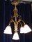 French Rococo Chandelier in Gilded Brass, 1900 3