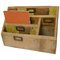 Industrial Desk Top Stationary Box with Letter Rack, 1960 1
