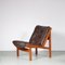 Hunting Chair + Ottoman by Torbjorn Afdal for Bruksbo, Norway, 1960s, Set of 2, Image 4