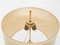 Lampe de Bureau en Cuir Beige et Laiton attribuée à Jaques Adnet, France, 1960s 9