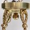 Lámpara colgante Art Déco de bronce con cuenco de alabastro, años 20, Imagen 7
