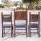 Vintage Chairs in Leatherette, 1930s, Set of 3 4