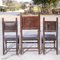 Vintage Chairs in Leatherette, 1930s, Set of 3, Image 4