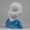 Escultura de niño de cerámica blanca y azul de Cigna Carlo Bellan, años 90, Imagen 3