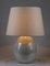 Italian Table Lamp in Pearly Ceramic, 1980 3