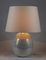 Italian Table Lamp in Pearly Ceramic, 1980 2