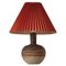Tue Poulsen Table Lamp Scandinavian Modern Ceramic in Earth Colors, 1960s attributed to Tue Poulsen, Image 1
