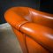 Vintage Sessel aus kastanienbraunem Leder, 2er Set 6