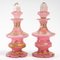 Flacons à Parfum en Opaline Rose, 19ème Siècle, Set de 2 6