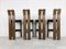 Mid-Century Brutalist Bar Stools, 1970s, Set of 4, Image 7