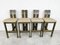 Mid-Century Brutalist Bar Stools, 1970s, Set of 4 3