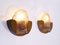 Modernist Amber Murano Glass Wall Sconces, 1960s, Set of 2 3