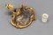 Calamaio antico in peltro dorato e porcellana di Chatelain, Francia, fine XIX secolo, Immagine 12