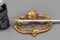 Antique French Gilt Pewter and Porcelain Inkwell by Chatelain, 1890s, Image 19