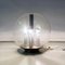 Lámpara de mesa o de pie italiana moderna con esfera de aluminio y plástico transparente, años 70, Imagen 9