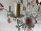 Florentine White and Pink Metal Bouquet Chandelier by Hans Kögl, Germany, 1970s, Image 7