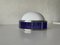 Blue and White Glass UFO Flush Mount or Wall Lamp by Gunther Lambert, Germany, 1970s 10