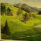 High Mountain Grass Landscape with Alpine Lake in Bavaria, 1930s, Oil on Canvas, Image 5