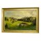 High Mountain Grass Landscape with Alpine Lake in Bavaria, 1930s, Oil on Canvas 2