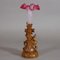 Finely Carved Wood Chamois with Glass Vase from Brienz, 1900, Image 4