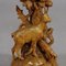 Finely Carved Wood Chamois with Glass Vase from Brienz, 1900, Image 7