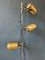 Mid-Century Space Age Golden Herda Floor Lamp, 1970s 7