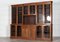 English Oak Glazed Breakfront Display Cabinet, 1920s 8