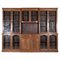 English Oak Glazed Breakfront Display Cabinet, 1920s 1