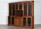 English Oak Glazed Breakfront Display Cabinet, 1920s 5