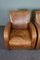 Vintage Lounge Chairs in Cow Leather, Set of 2 5