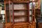 Viktorianisches Breakfront Bücherregal in Wanut und Intarsien-Intarsien 4