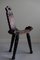 French Wabi Sabi Wooden Carved Tripod Chair, 1890s, Image 6