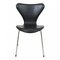 Seven Series Chair in Black Lacquer Ash & Leather by Arne Jacobsen, 2016 1