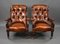 Victorian Leather Armchairs, 1850, Set of 2 2