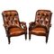 Victorian Leather Armchairs, 1850, Set of 2 1