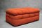 Orange Sofa with Armchair and Puff, Set of 3 19