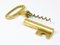 Large Austrian Brass Key Cork Screw by Carl Auböck, 1950s 12