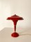 Rote Schreibtischlampe, Italien, 1950er 8